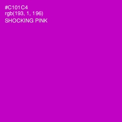 #C101C4 - Shocking Pink Color Image