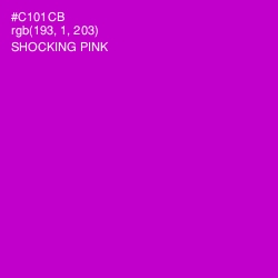 #C101CB - Shocking Pink Color Image