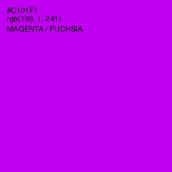 #C101F1 - Magenta / Fuchsia Color Image