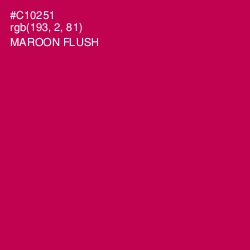 #C10251 - Maroon Flush Color Image