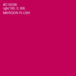 #C10258 - Maroon Flush Color Image