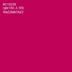 #C10259 - Razzmatazz Color Image