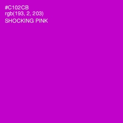 #C102CB - Shocking Pink Color Image