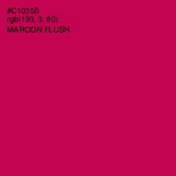 #C10350 - Maroon Flush Color Image