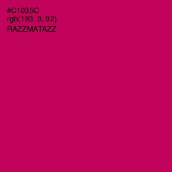 #C1035C - Razzmatazz Color Image