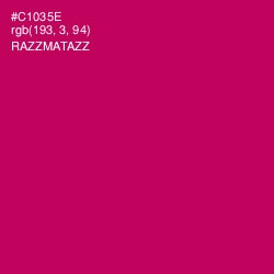 #C1035E - Razzmatazz Color Image