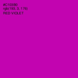 #C103B0 - Red Violet Color Image