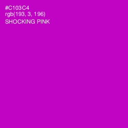 #C103C4 - Shocking Pink Color Image