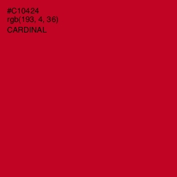 #C10424 - Cardinal Color Image