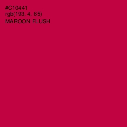 #C10441 - Maroon Flush Color Image