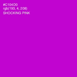 #C104D0 - Shocking Pink Color Image