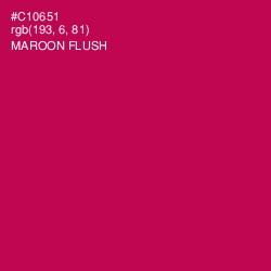 #C10651 - Maroon Flush Color Image