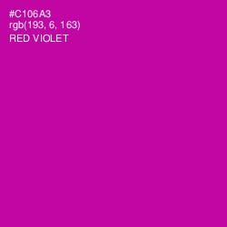 #C106A3 - Red Violet Color Image