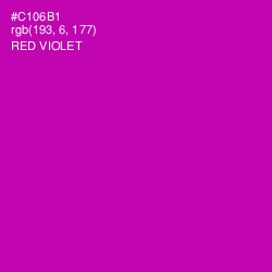 #C106B1 - Red Violet Color Image