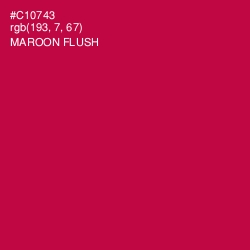 #C10743 - Maroon Flush Color Image