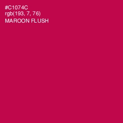 #C1074C - Maroon Flush Color Image