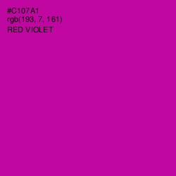 #C107A1 - Red Violet Color Image