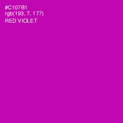 #C107B1 - Red Violet Color Image