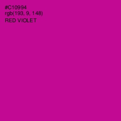 #C10994 - Red Violet Color Image