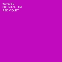 #C109BD - Red Violet Color Image
