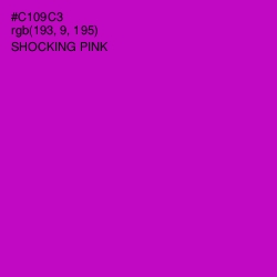 #C109C3 - Shocking Pink Color Image