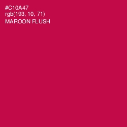#C10A47 - Maroon Flush Color Image