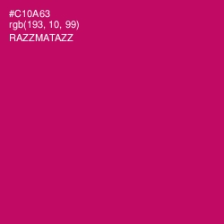 #C10A63 - Razzmatazz Color Image