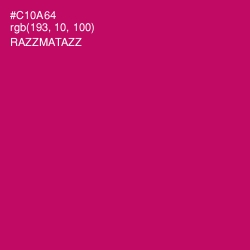 #C10A64 - Razzmatazz Color Image