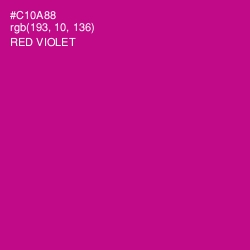 #C10A88 - Red Violet Color Image