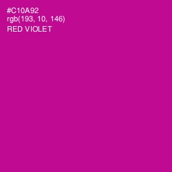 #C10A92 - Red Violet Color Image