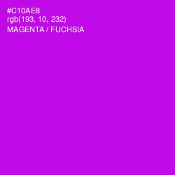 #C10AE8 - Magenta / Fuchsia Color Image
