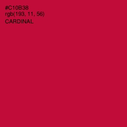 #C10B38 - Cardinal Color Image