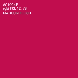 #C10C4E - Maroon Flush Color Image