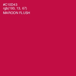 #C10D43 - Maroon Flush Color Image
