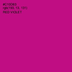 #C10D83 - Red Violet Color Image