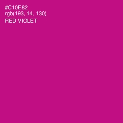 #C10E82 - Red Violet Color Image