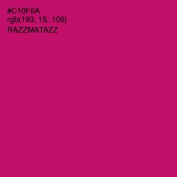 #C10F6A - Razzmatazz Color Image