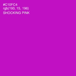 #C10FC4 - Shocking Pink Color Image