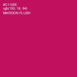 #C1105E - Maroon Flush Color Image
