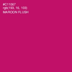 #C11067 - Maroon Flush Color Image