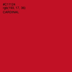 #C11124 - Cardinal Color Image