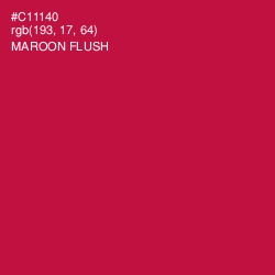 #C11140 - Maroon Flush Color Image