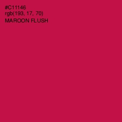 #C11146 - Maroon Flush Color Image