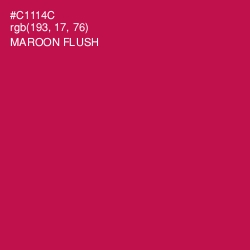 #C1114C - Maroon Flush Color Image