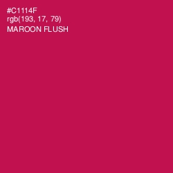 #C1114F - Maroon Flush Color Image