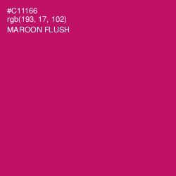 #C11166 - Maroon Flush Color Image