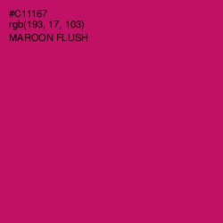 #C11167 - Maroon Flush Color Image