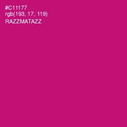 #C11177 - Razzmatazz Color Image