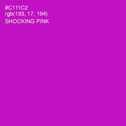 #C111C2 - Shocking Pink Color Image