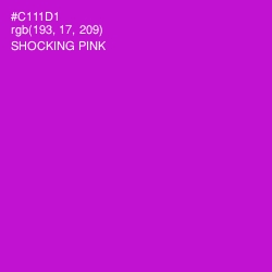 #C111D1 - Shocking Pink Color Image